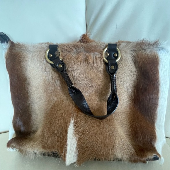 Vintage Diane Gail Springbok Antelope Fur Tote - RARE!  Sustainably harvested. - Picture 15 of 15